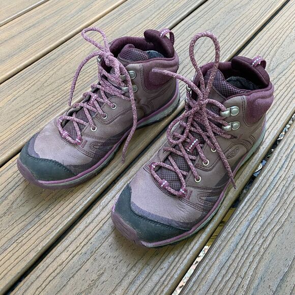 Keen Terradora Leather Mid Waterproof Boot Women's 7.5 Color Purple - Picture 10 of 10